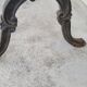 Restaurant bistro table in marble and cast iron signed godin