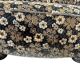 Vintage brown floral patterned cocktail chair/armchair