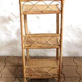Rattan shelf