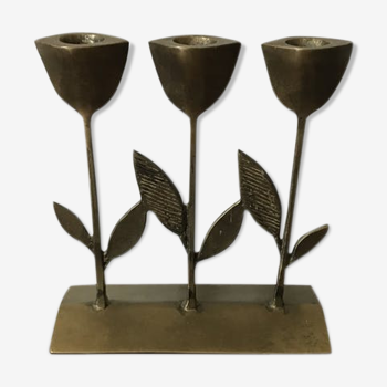 Art Deco tulip candlestick