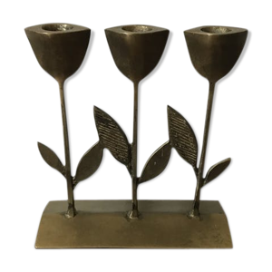 Bougeoir tulipe Art Déco