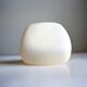 Square white glass wall or ceiling lamp