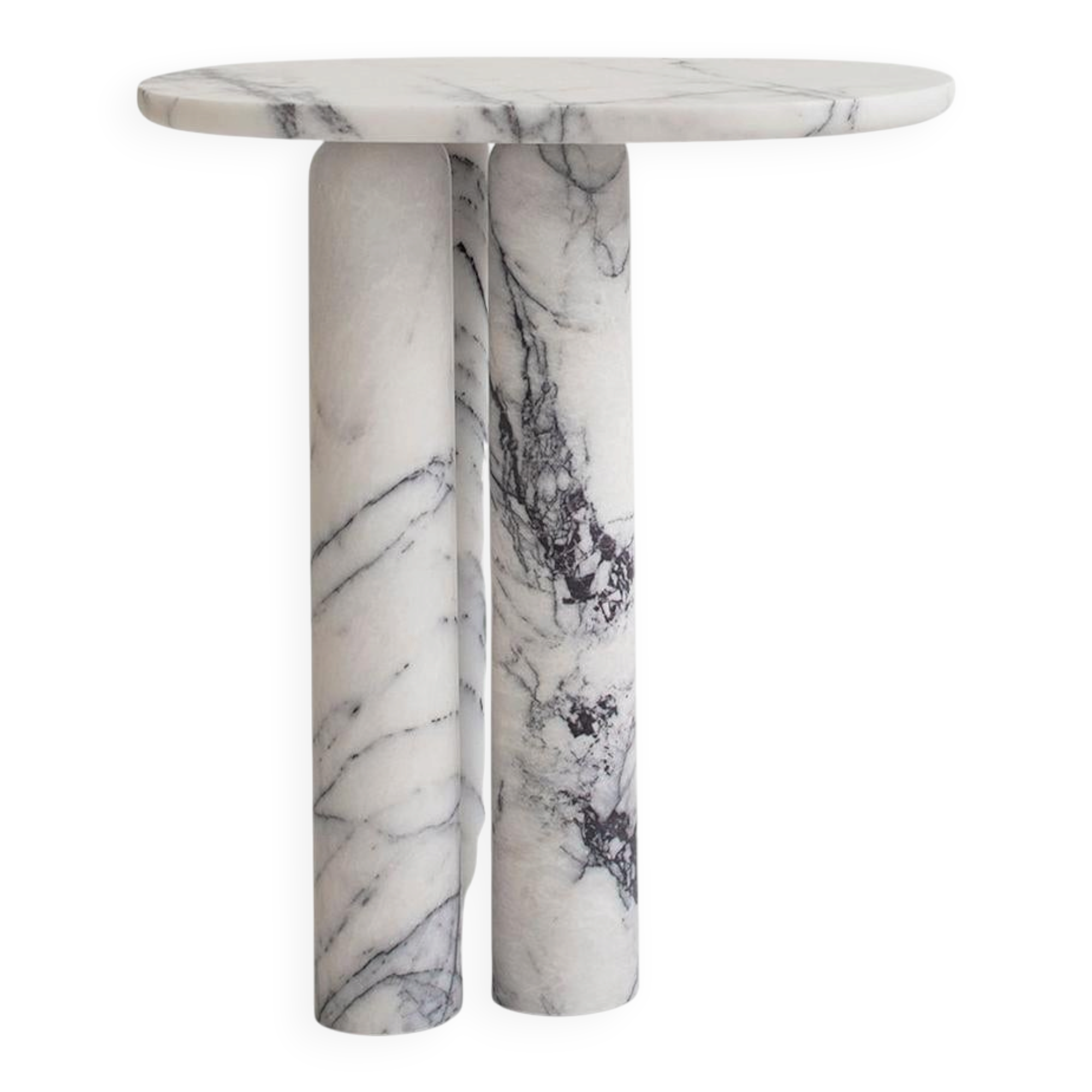 Trio No 3 White Lilac Side Table