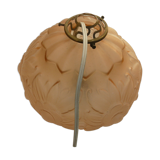 suspension  art déco en verre moulé