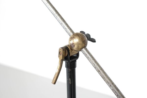 Lampe sur pied en metal et Laiton , France - 1950s