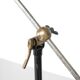 Metal and brass floor lamp, France - 1950s