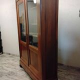 Louis Philippe bookcase in walnut
