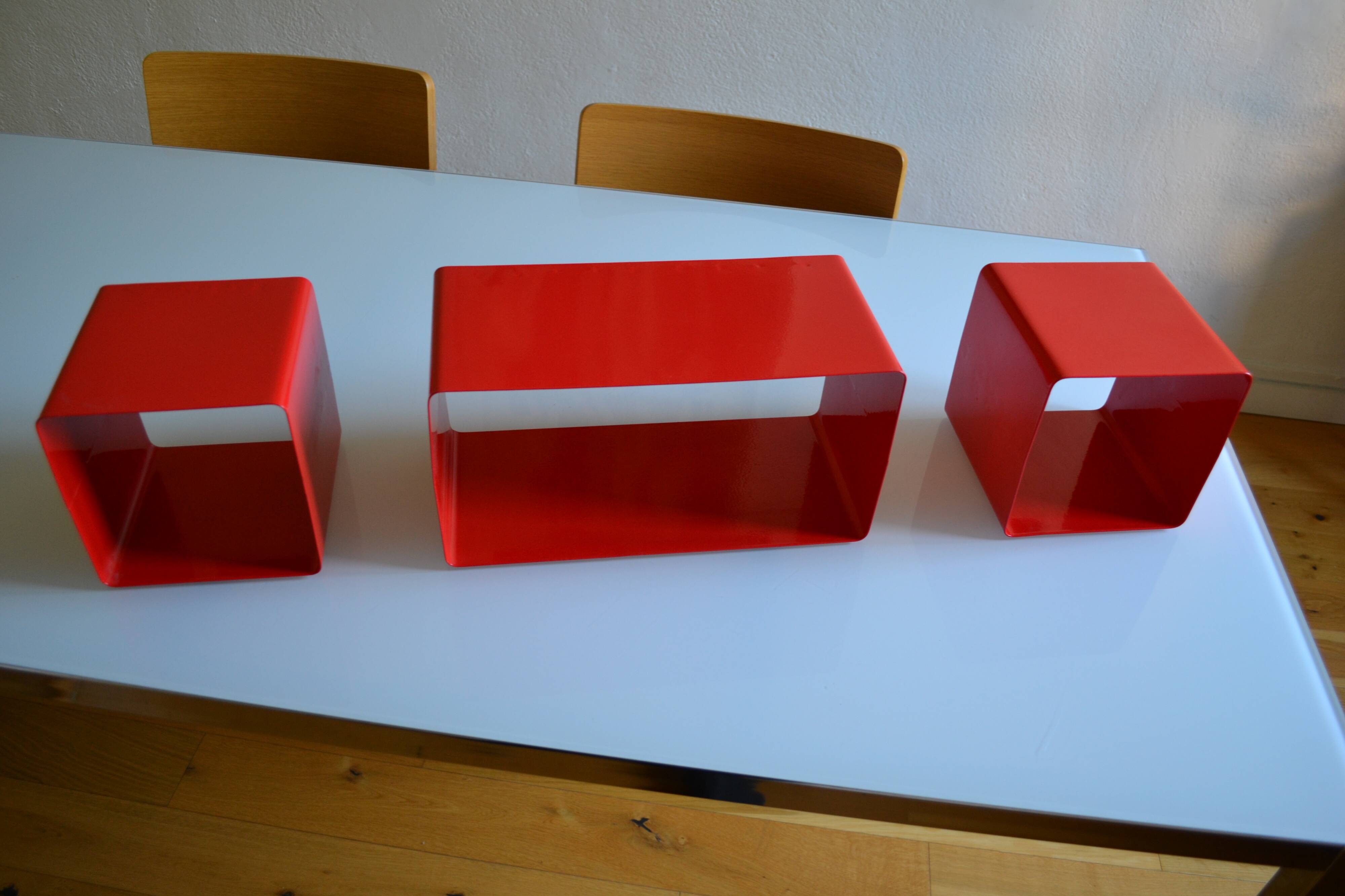 Bibliothèque modulable composée de 3 caissons