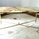 Table basse en onyx années 60/70