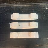 Coat rack, suite of 3 vintage patères