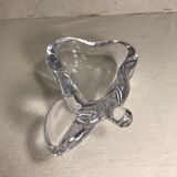 Former crystal art vannes france form pear vintage crystal ashtray