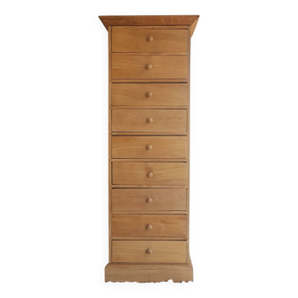 Old renovated solid wood chest of drawers