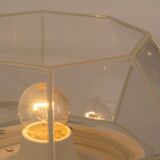 white glass ceiling lights by Limburg, Germany, 1960s.