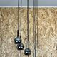 60s 70s Wortmann & Filz cascade lamp ceiling light chrome space age