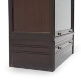 1970s buffet with glass door and drawer