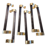 Set of Art Deco door handles