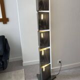 80s perforated metal floor lamp