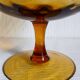 Empoli vase in textured blown amber glass from around 1960.