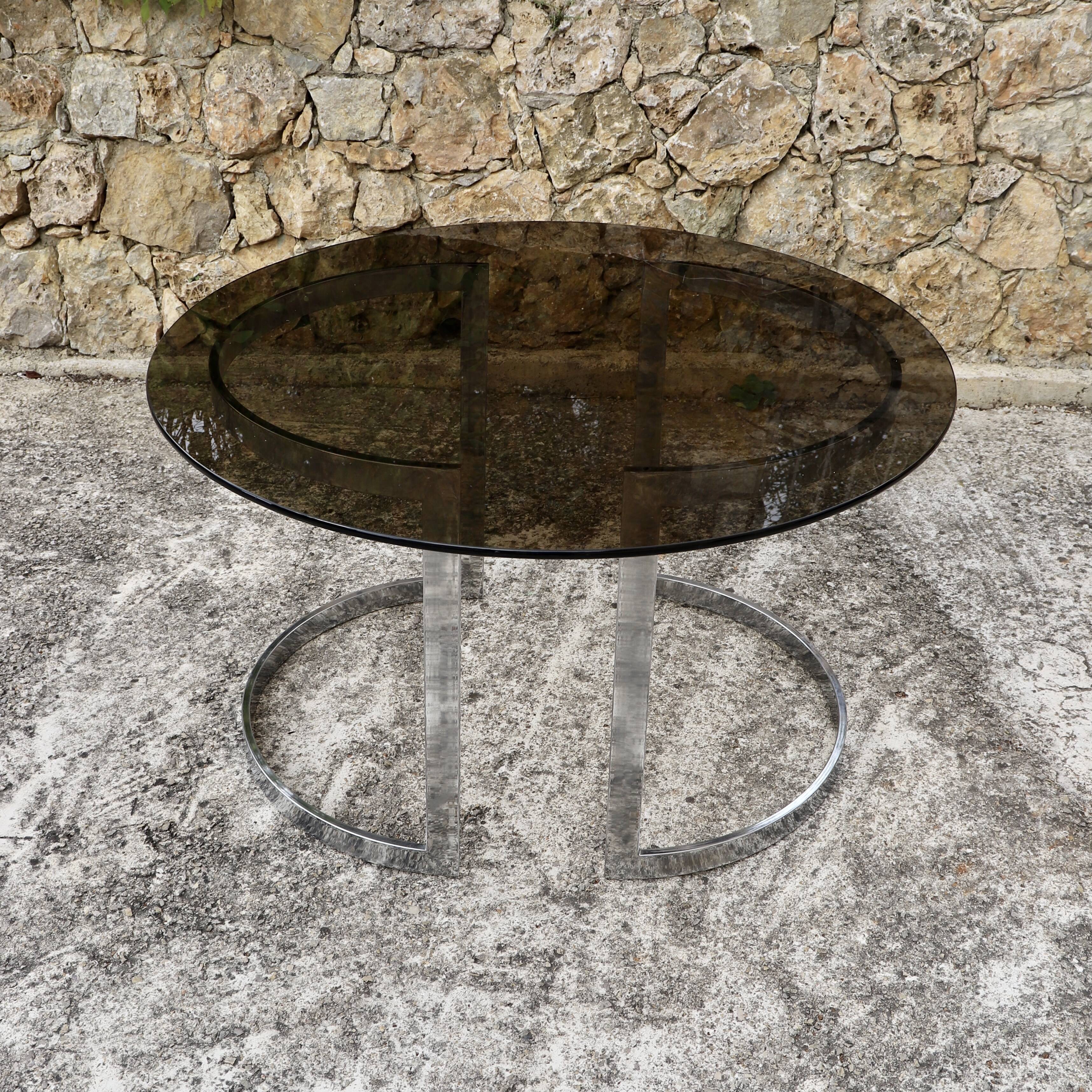 Mauro Pasquineli's circle line table for Steiner 1970