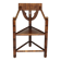 Chaise traditionnelle suédoise sculptée « Monkstol »