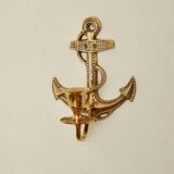 Pair of vintage Swedish brass wall lights