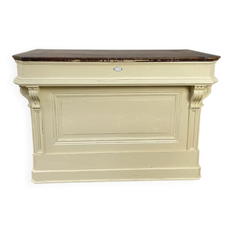 1900s solid oak counter