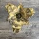 Antique chiselled bronze candlestick