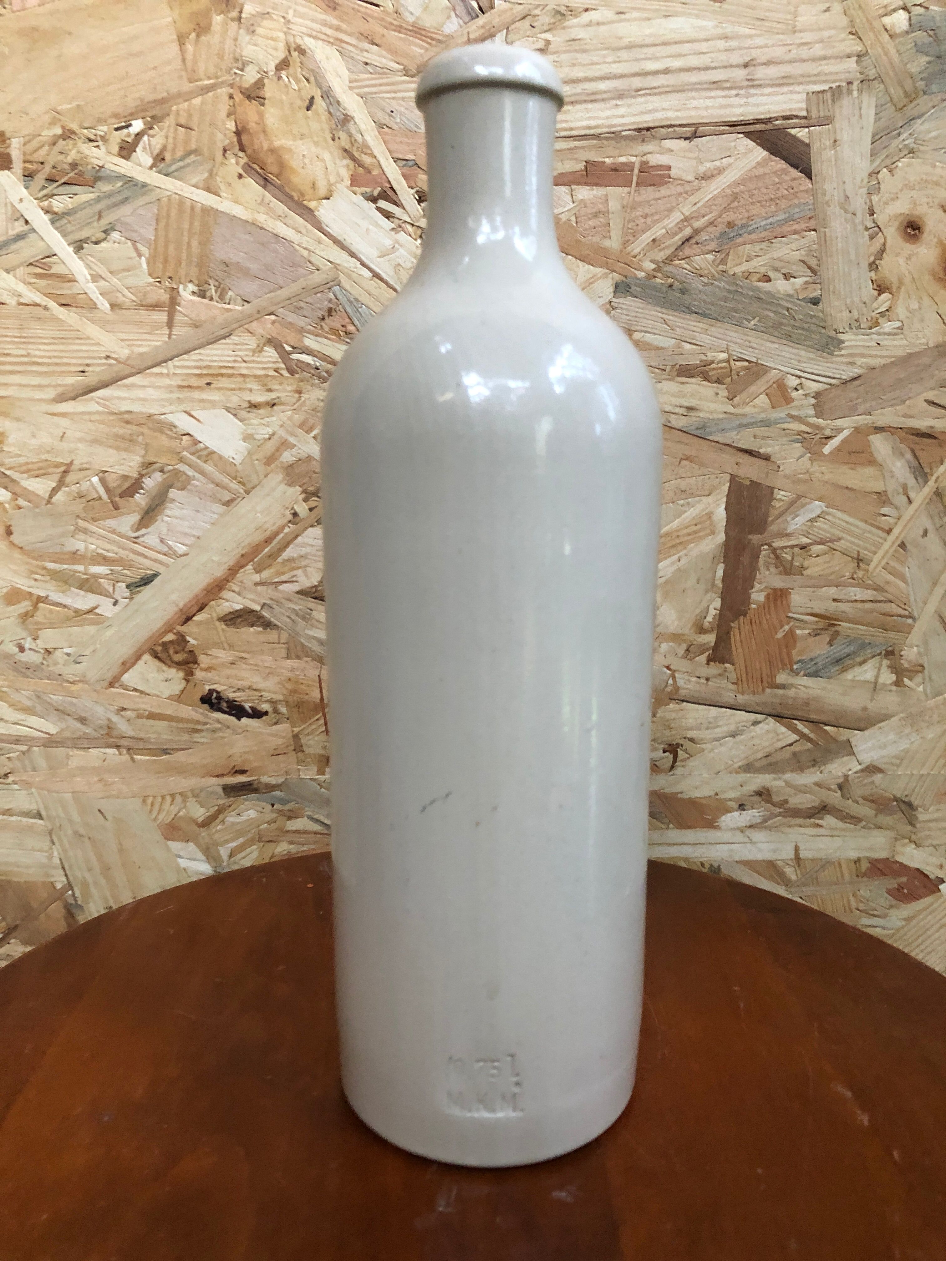 Paire anciennes bouteilles grès émaillé mkm 0,75l