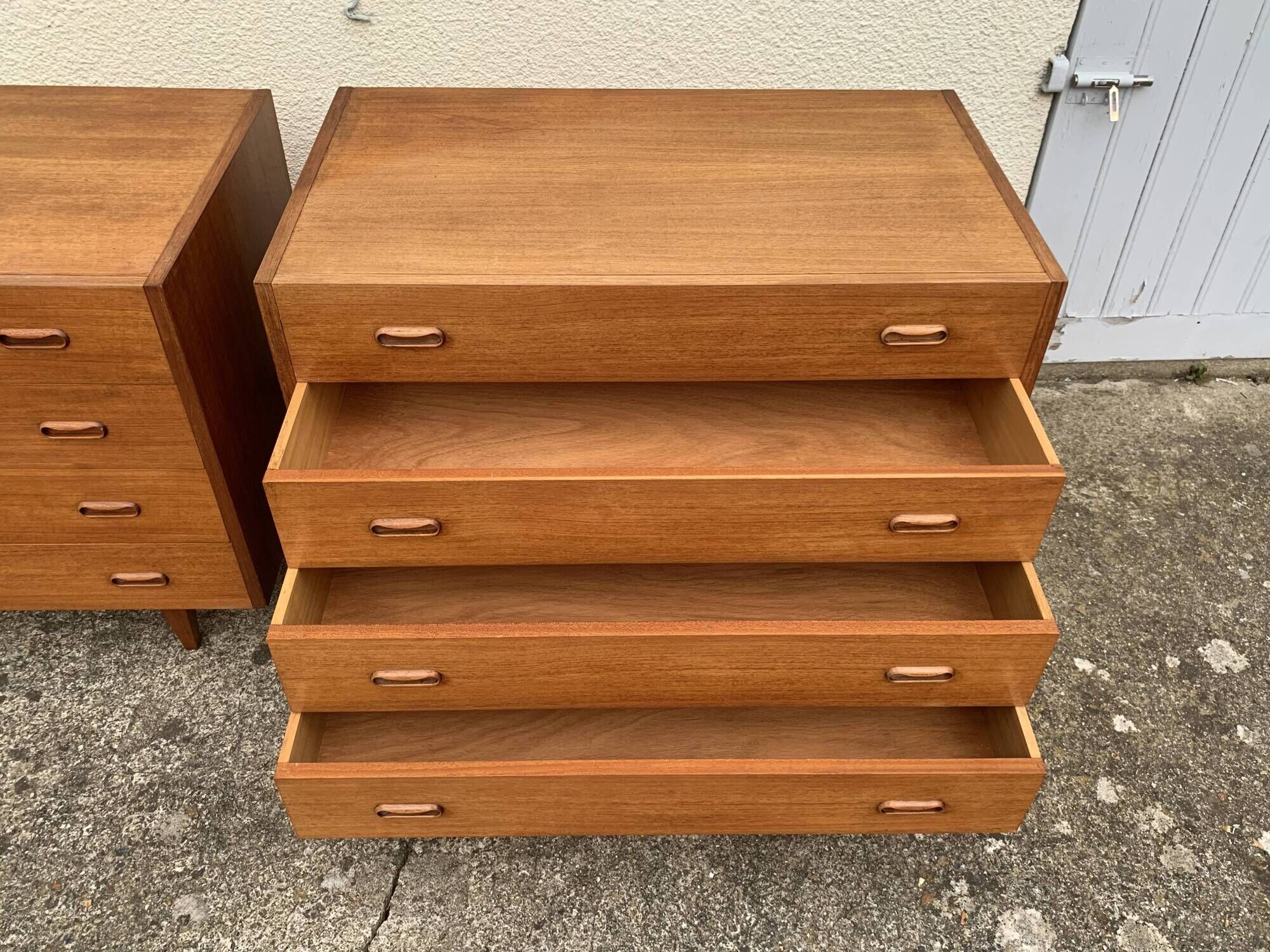 Pair of Scandinavian teak chests of drawers 1960