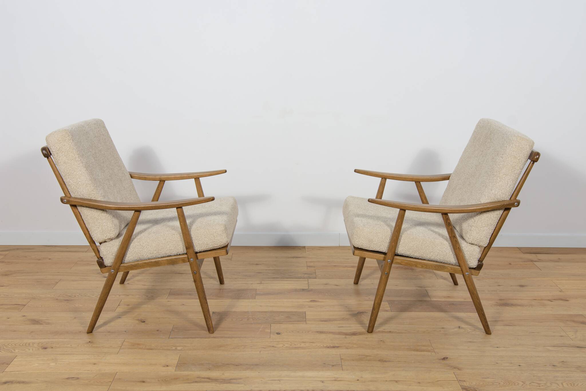 Fauteuils Mid Century de TON, 1960s, Set de 2