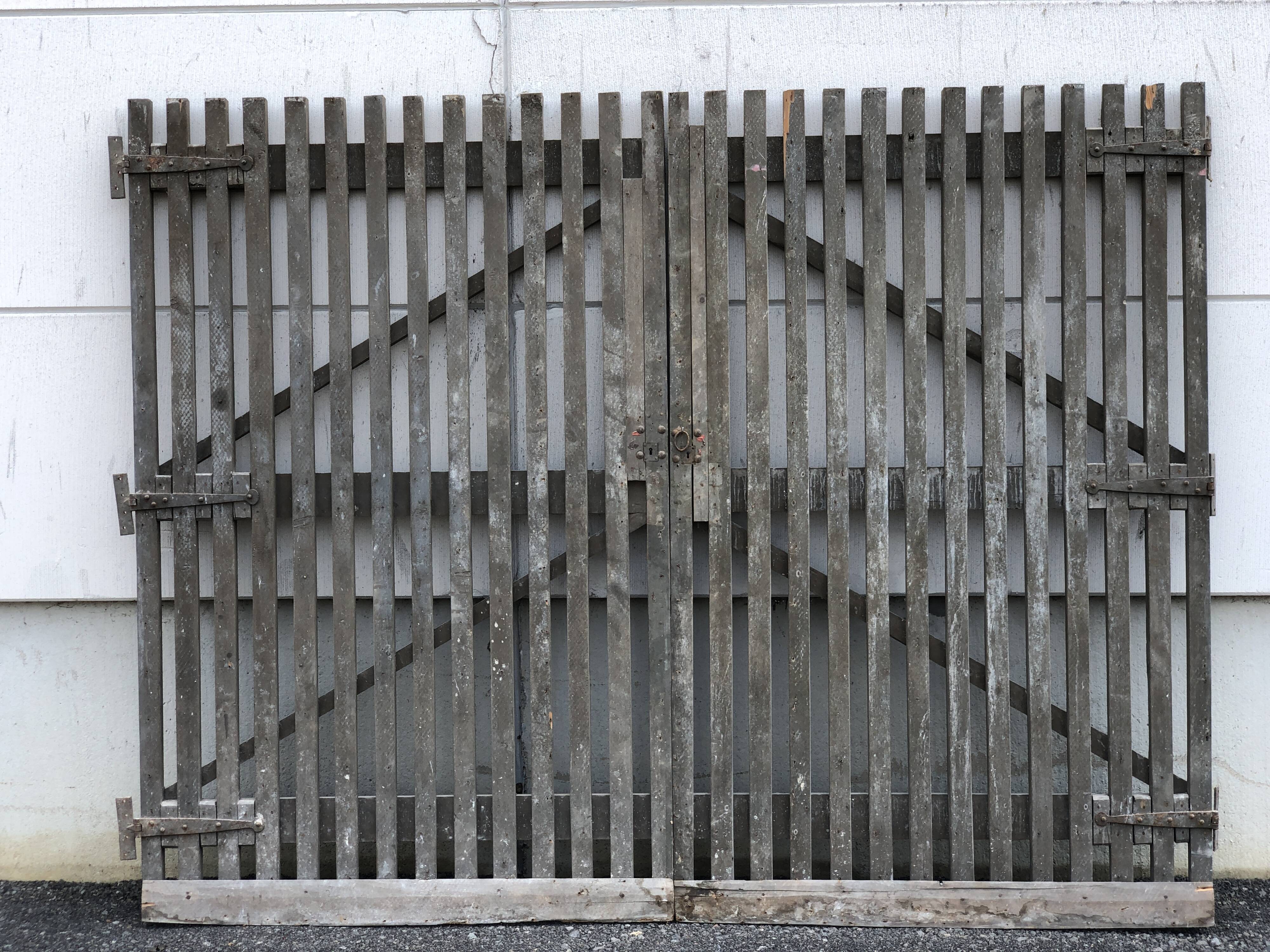Pair of wooden doors