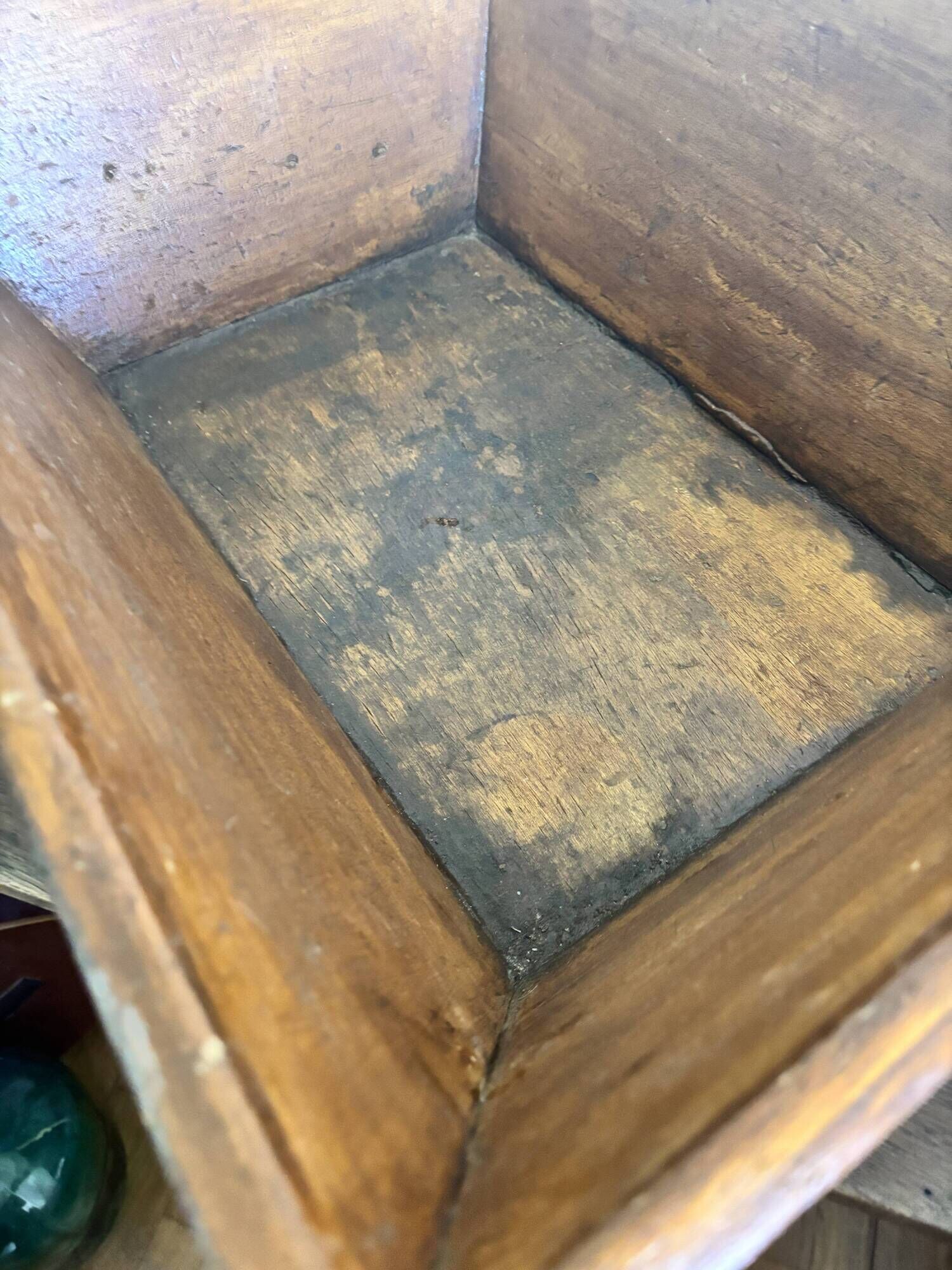 Large vintage wooden dough trough – 65 × 50 cm
