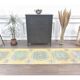 Tapis floral turc vintage noué à la main des années 1970 80x354