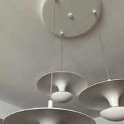 Suspension cascade design 3 white metal saucers