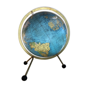 Ancienne mappemonde globe - 1963