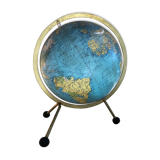 Old glass globe world map 1963