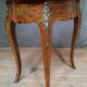 Table  Louis XV  en marqueterie rouge