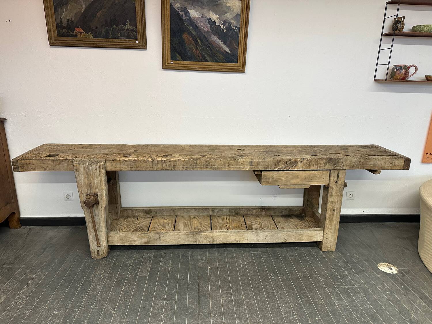 Large Antique Workbench