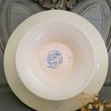 Antique mounted plate in iron earthenware
