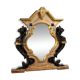 19th century lacquered and gilded Italian mirror