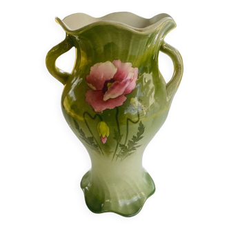 Art Nouveau vase by Gustave de Bruyn Fives from Lille