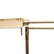 Brass Swing arm Halogen floor lamp by Holtkoetter 1980s Germany
