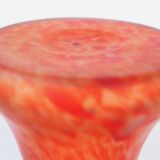Art Nouveau Red Glass Vase- in style Daum Delatte Schneider Muller