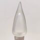 Handmade Scavo Glass Bottle / Vase by Luigi Mellara, Italy
