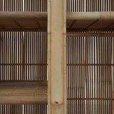 Armoire en bambou et rotin du milieu du siècle, Italie vers 1960