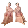 Pierrot commedia dell'arte bookends