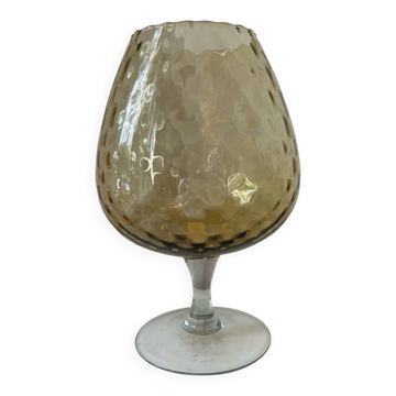 Grand Vase Verre Empoli italy vintage 1970