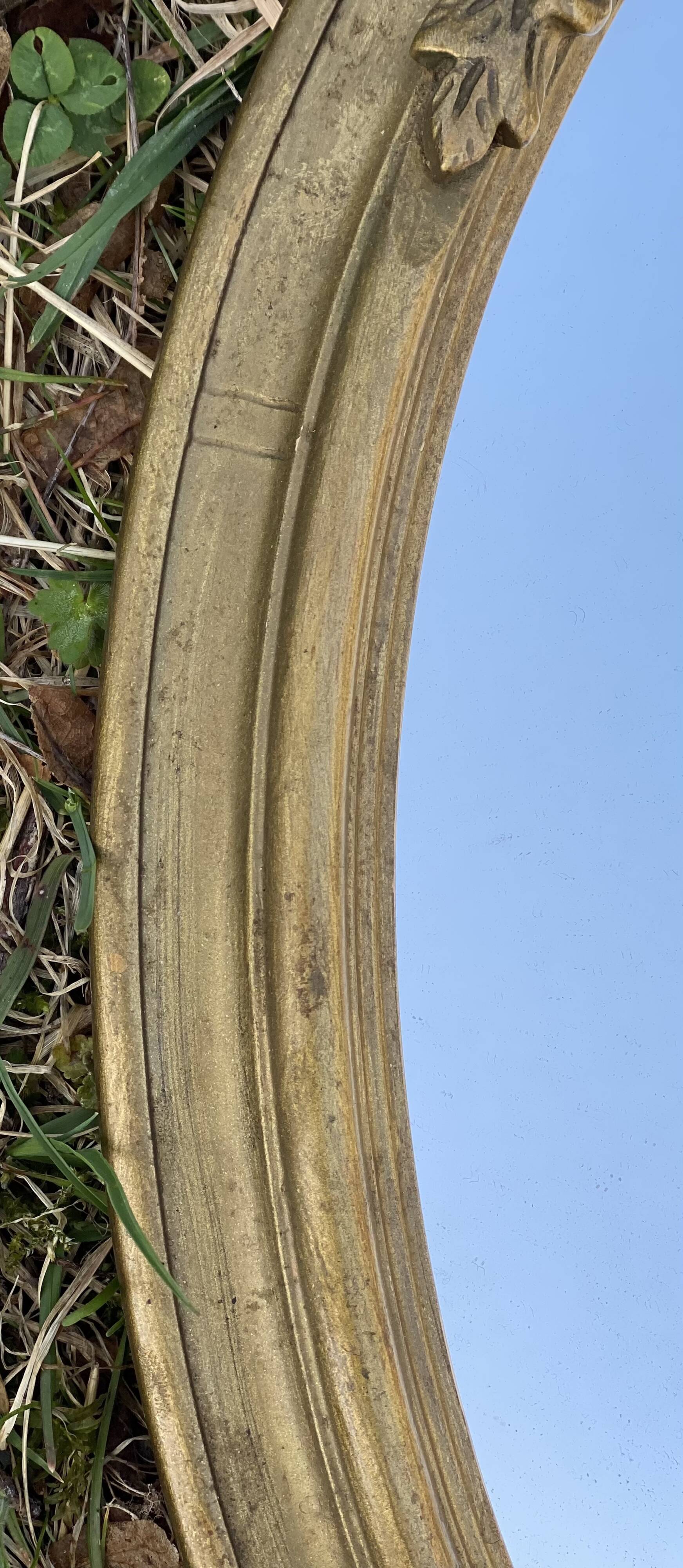 Miroir oval Art Déco