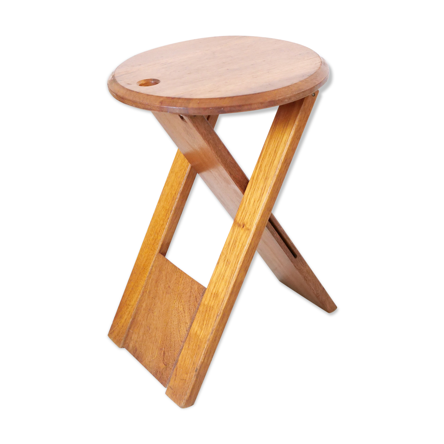 Folding wooden stool Suzy by Adrian Reed design