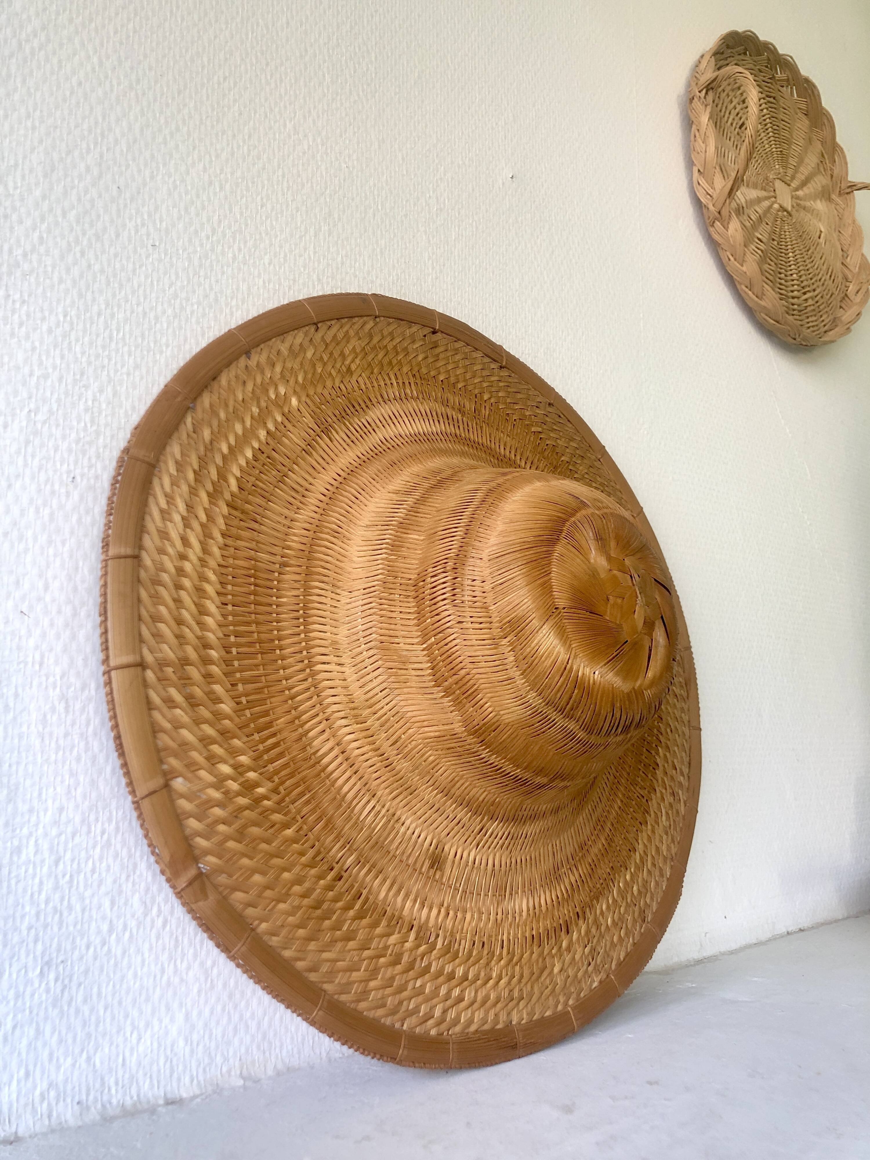 Decorative rattan hat